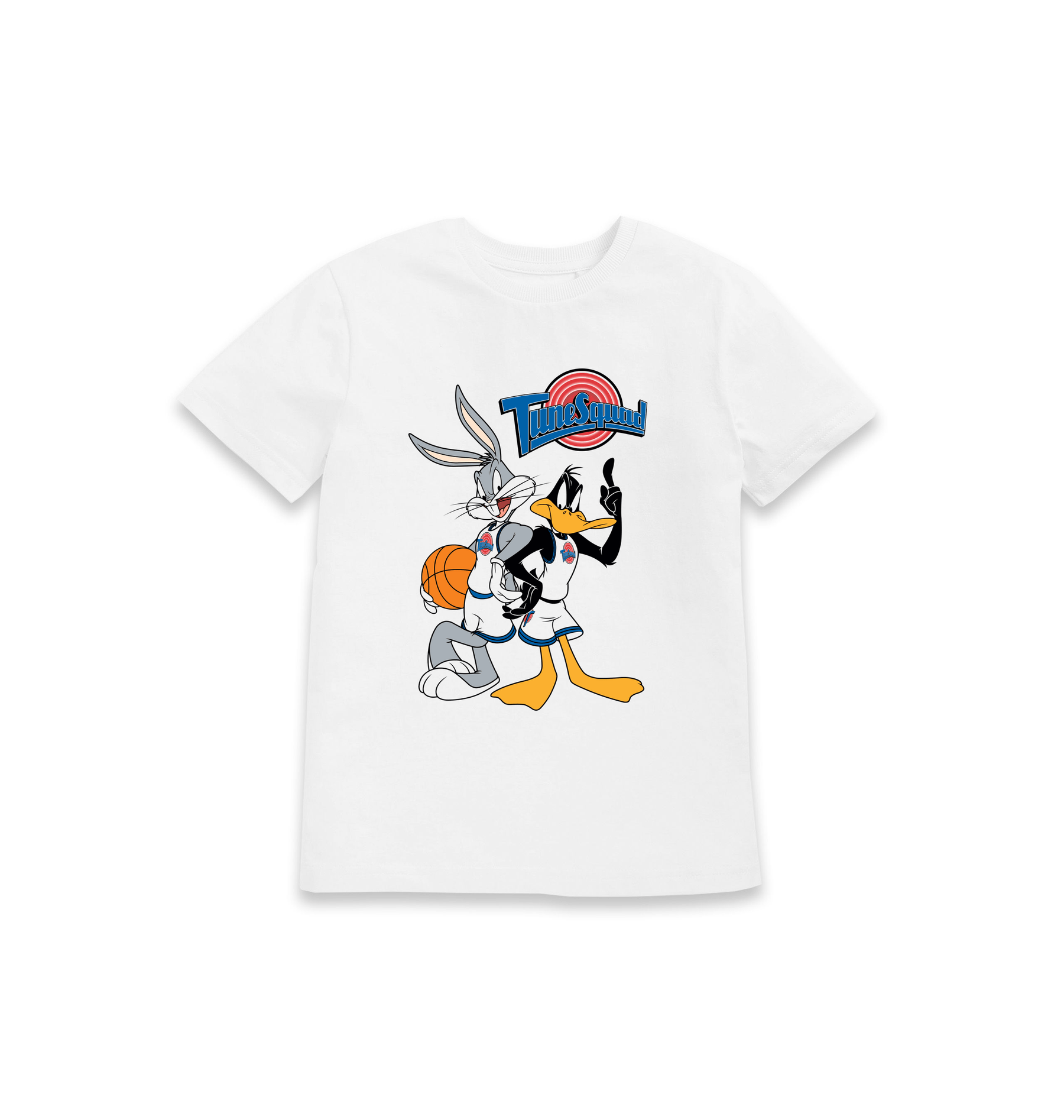 White Printed Kids T-Shirt Front