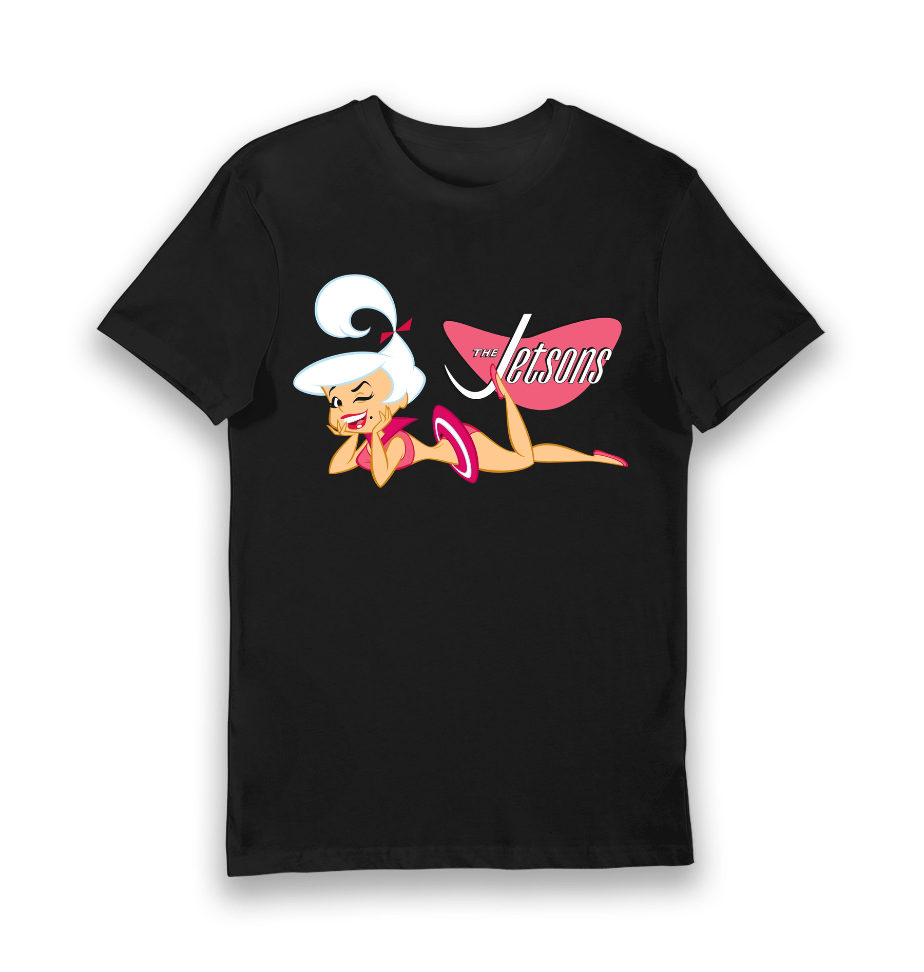 Black Printed T-shirt Front