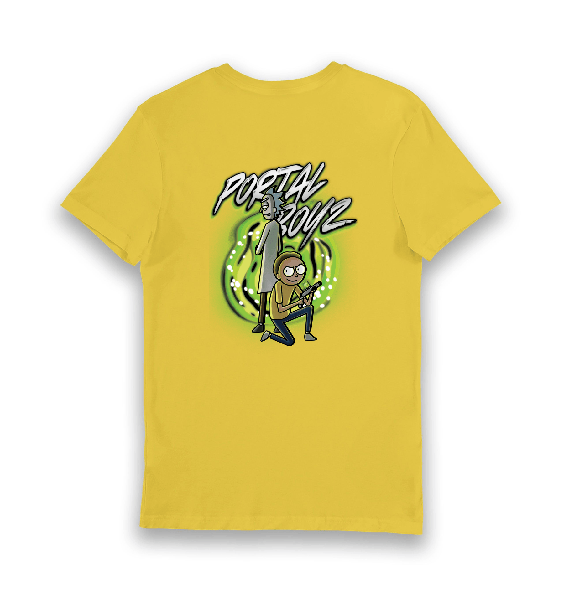 Yellow Printed T-shirt Back
