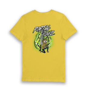 Yellow Printed T-shirt Back