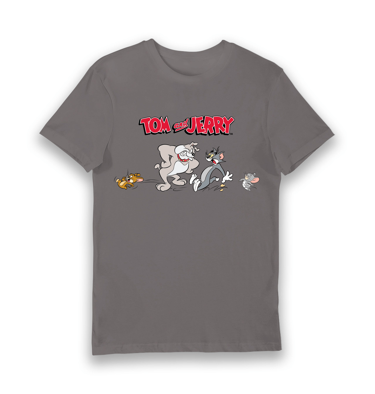 Charcoal Printed T-shirt Front