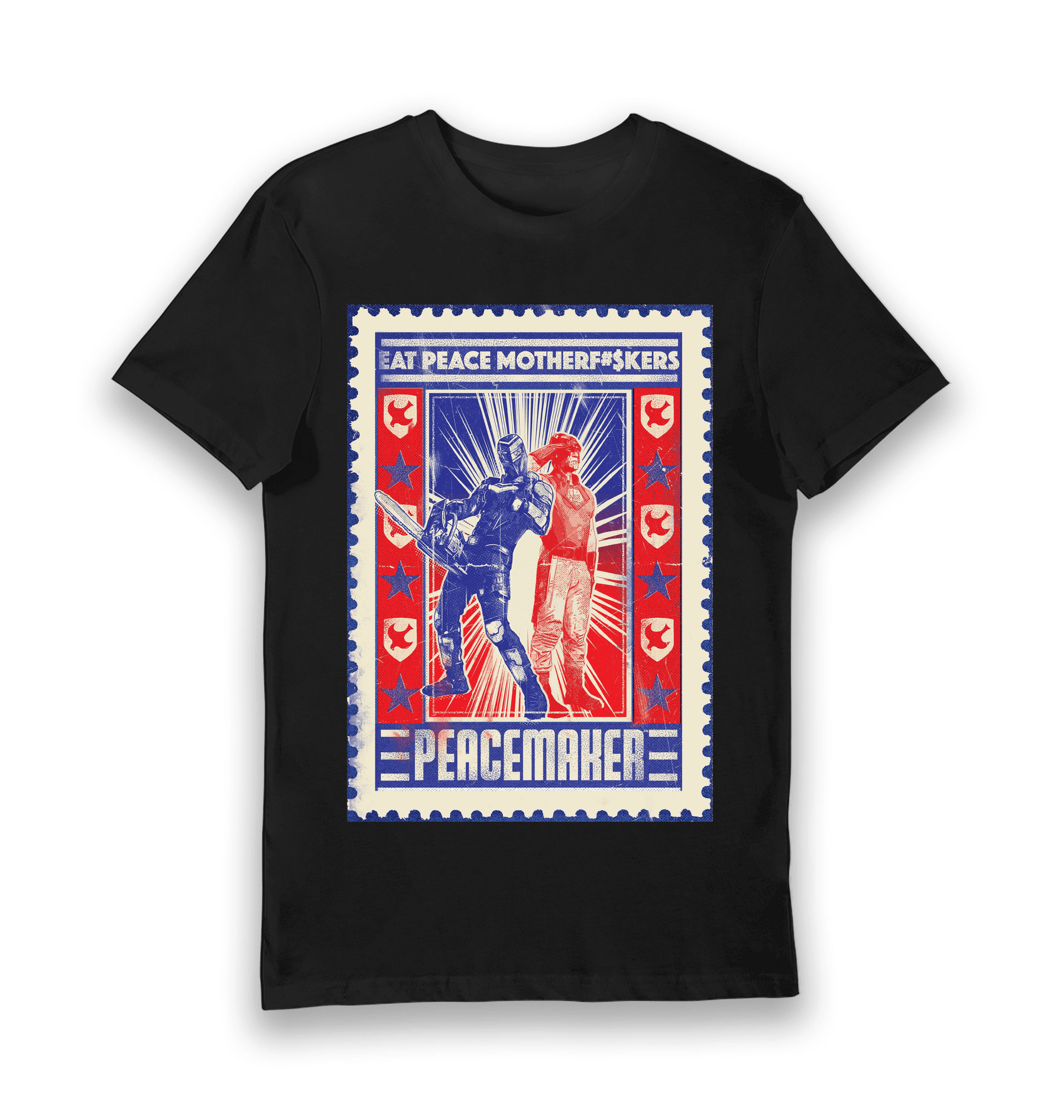 Black Printed T-shirt Front