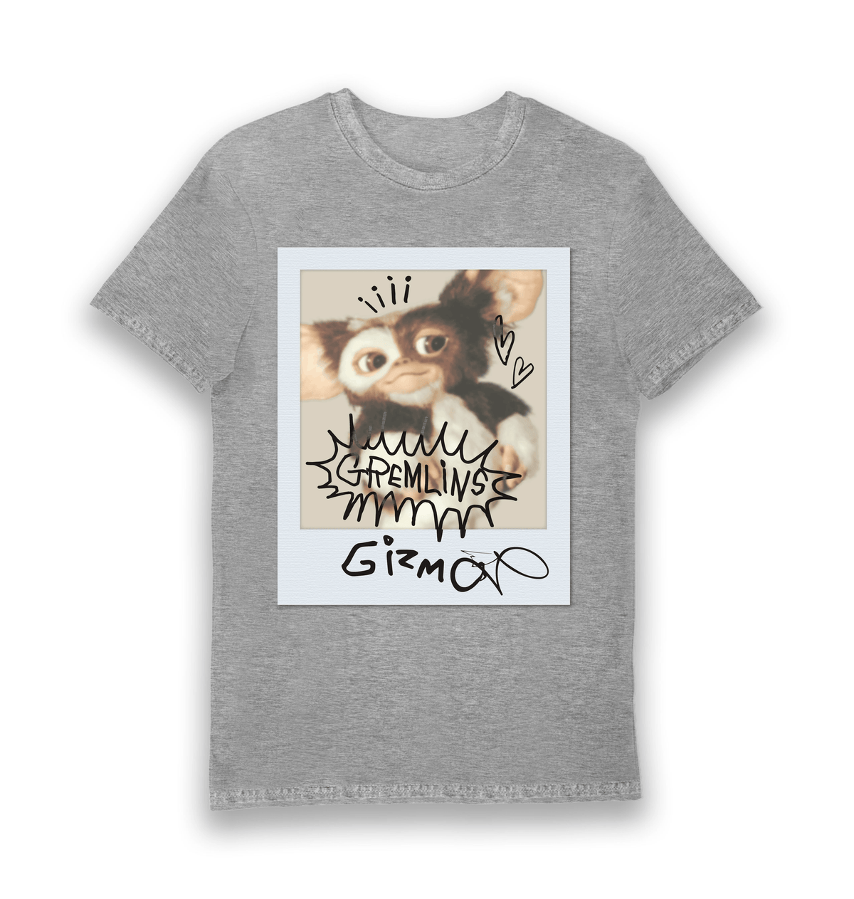 Sports Grey Printed T-shirt Front
