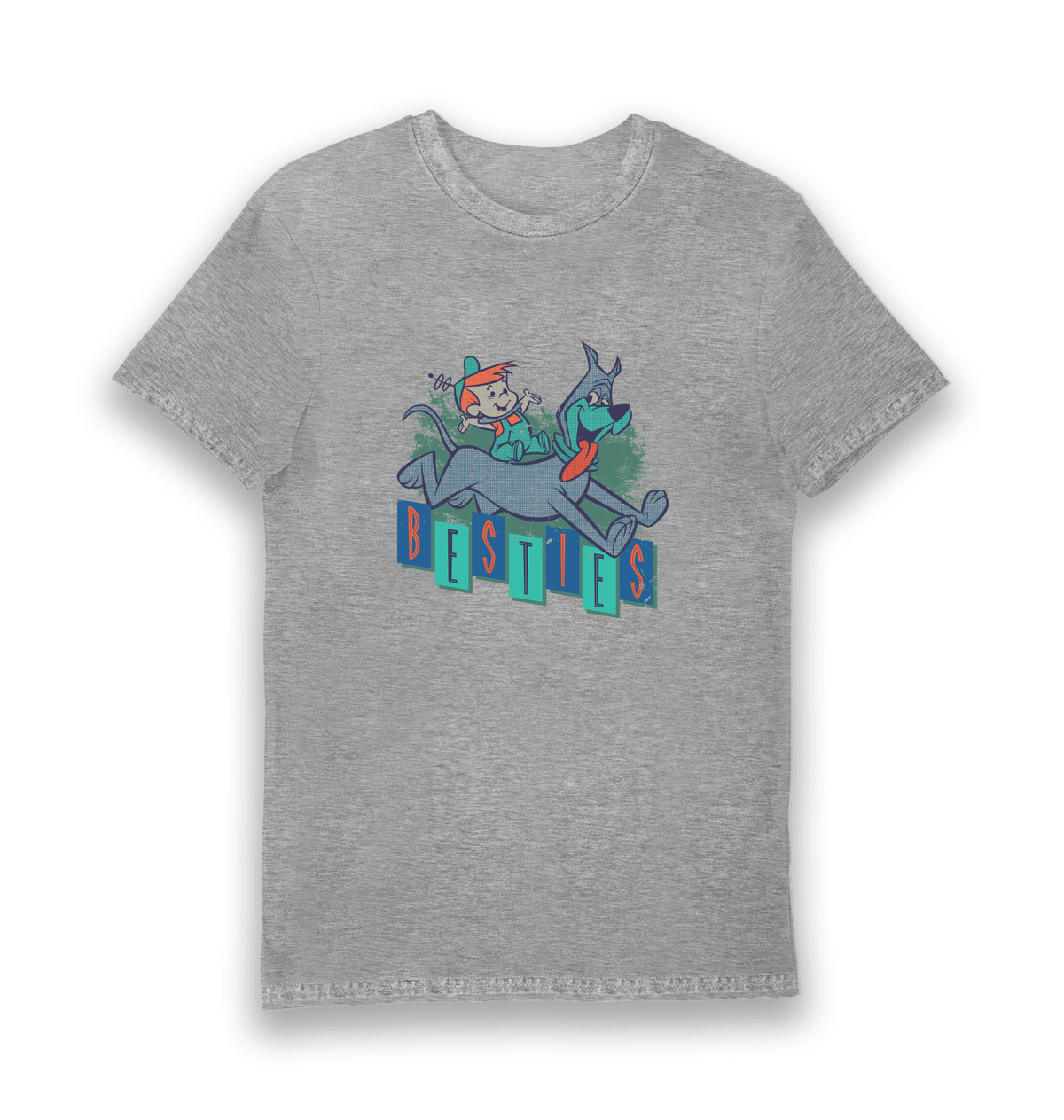 Sports Grey Printed T-shirt Front