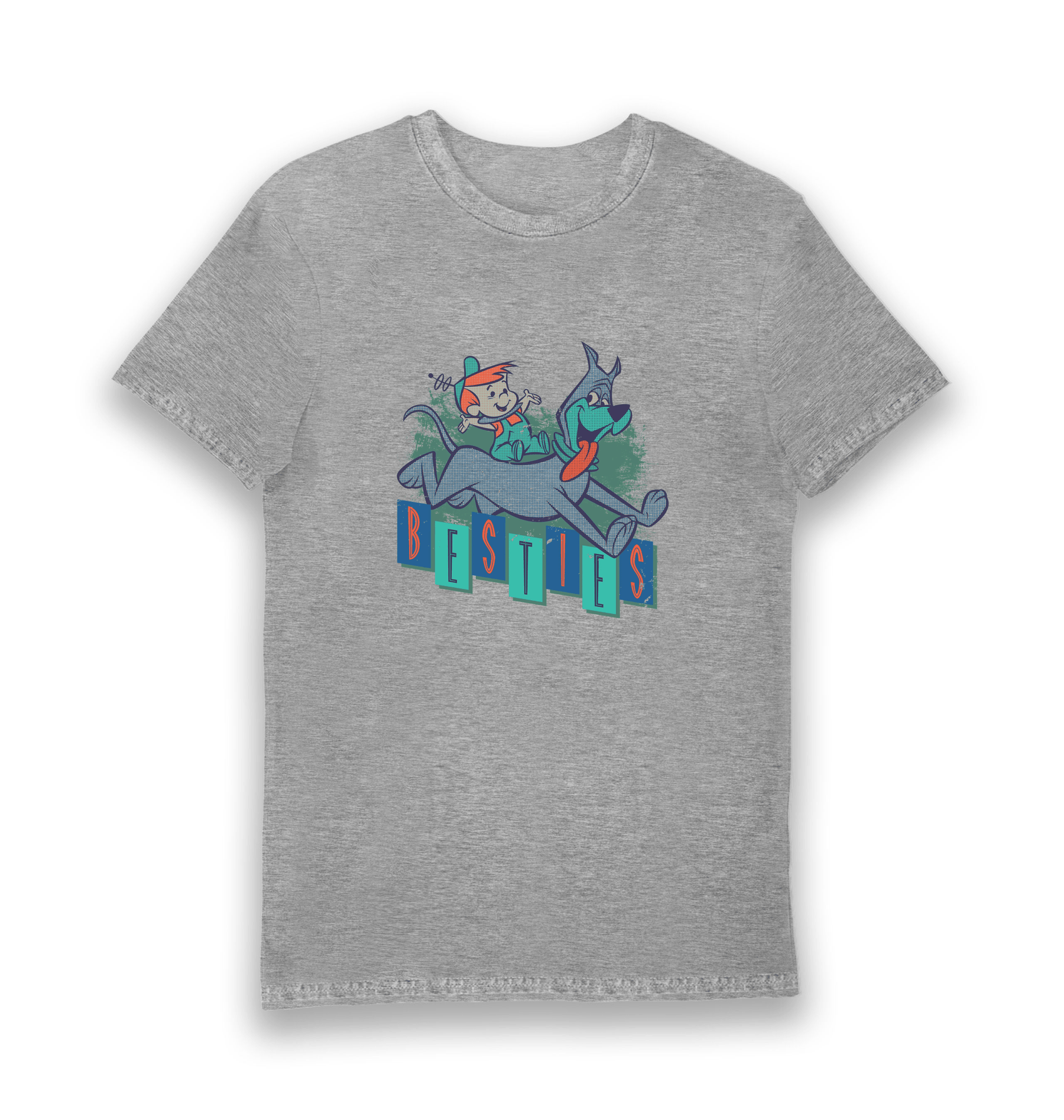 Sports Grey Printed T-shirt Front