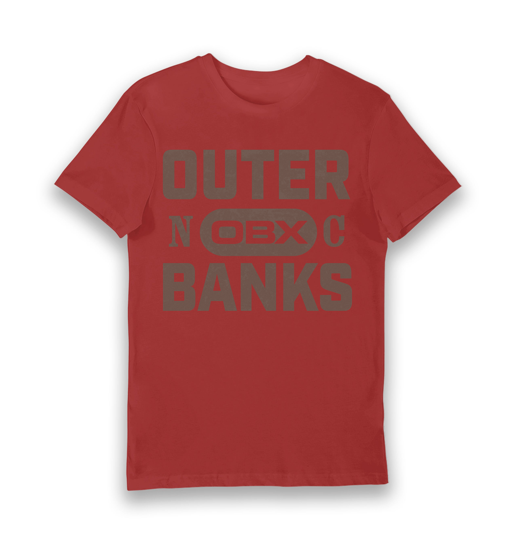 Red Printed T-shirt Front