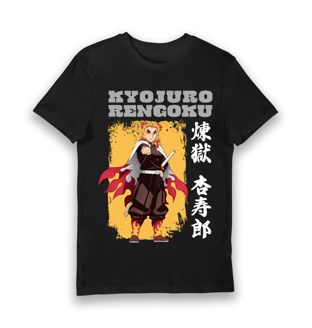Black Printed T-shirt Front