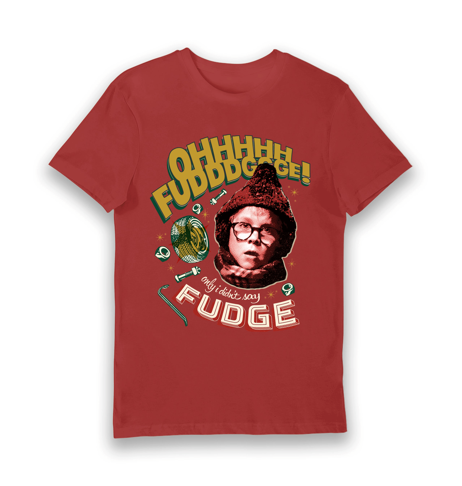 Red Printed T-shirt Front