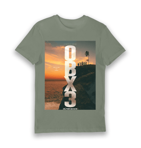 Khaki Printed T-shirt Front