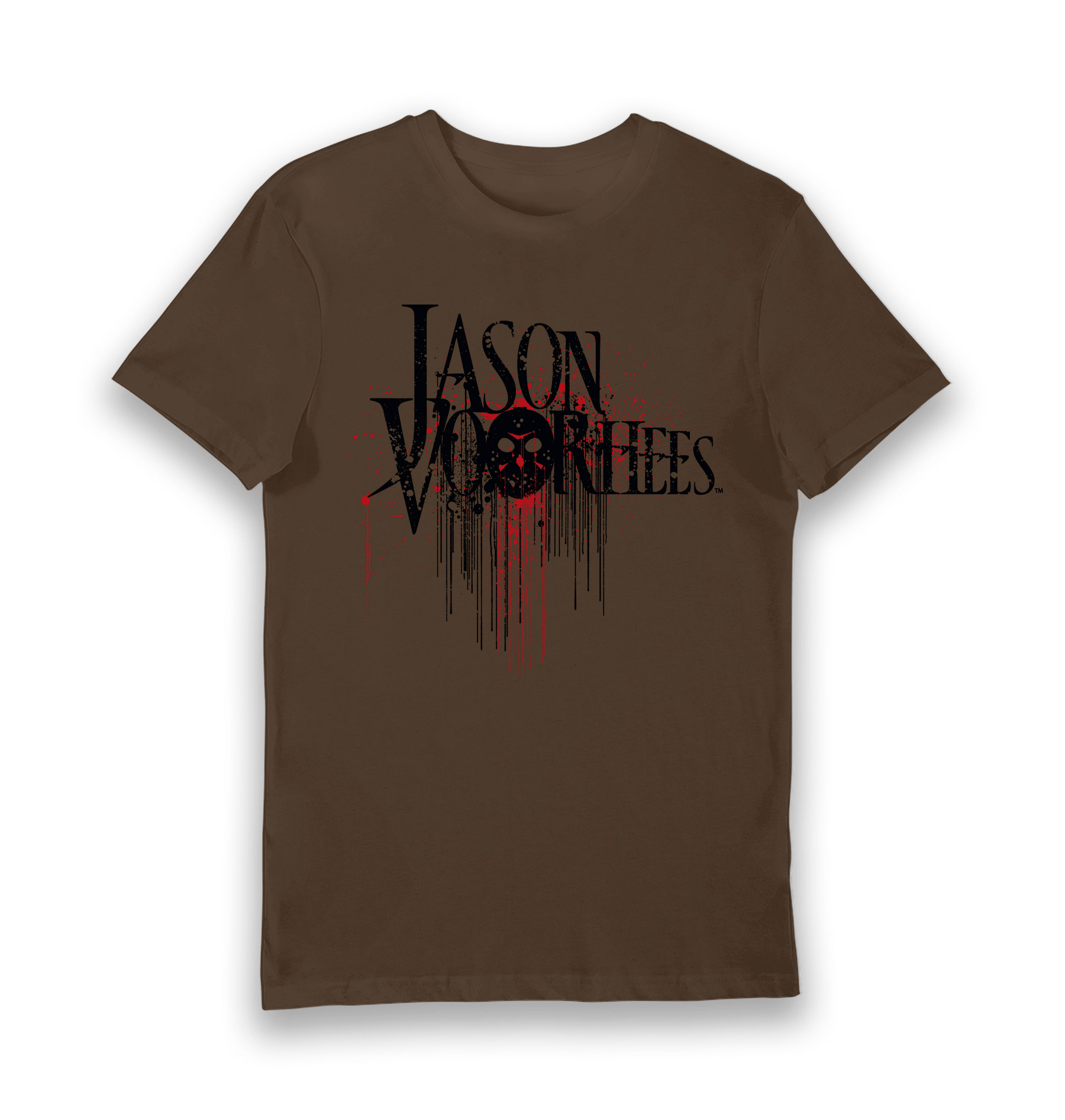 Brown Printed T-shirt Front
