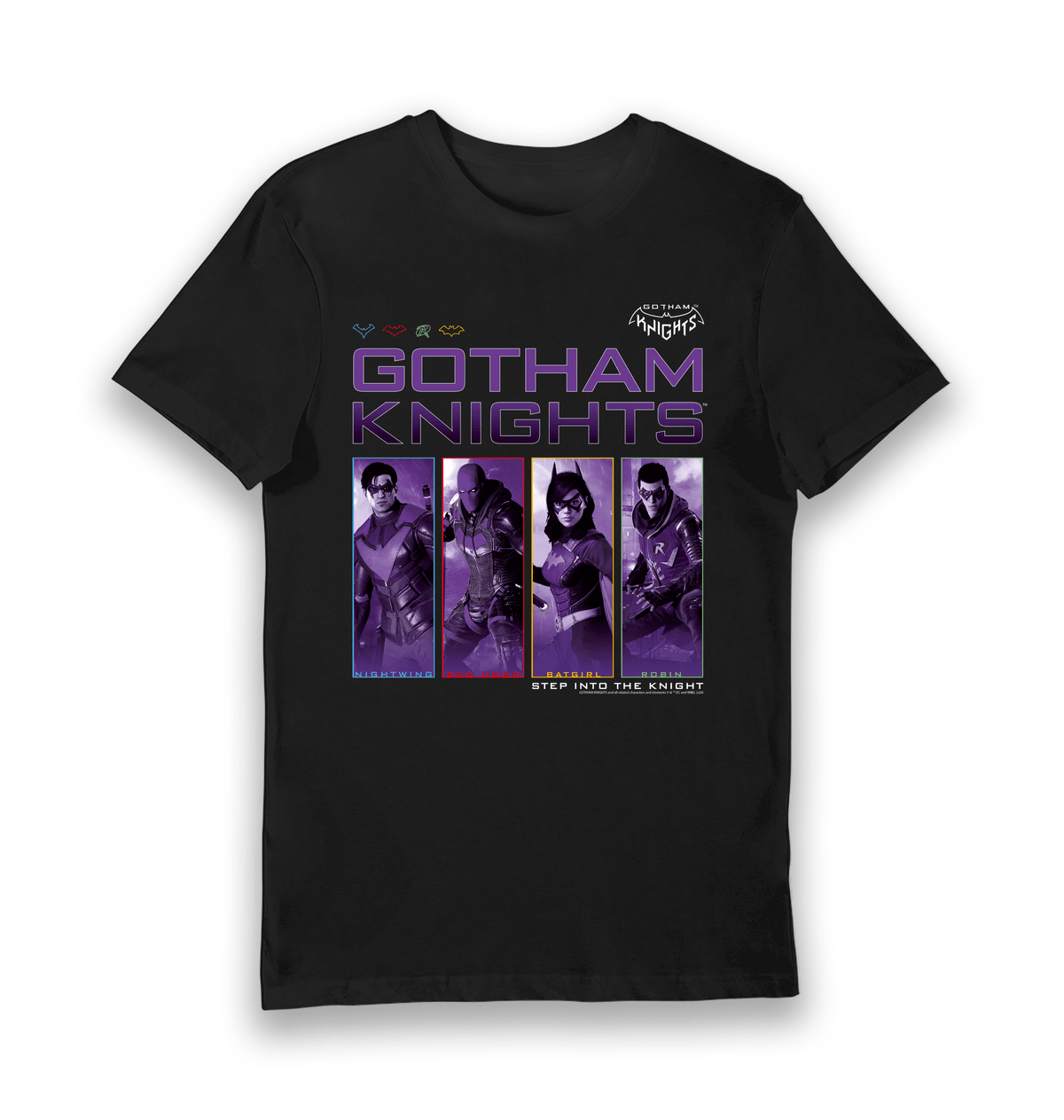 Black Printed T-shirt Front