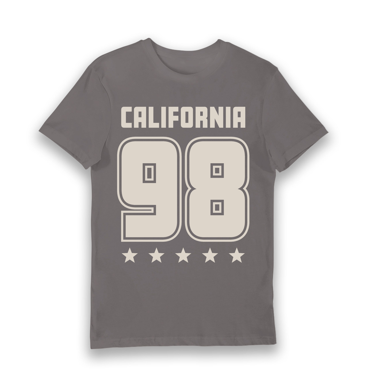 Charcoal Printed T-shirt Front