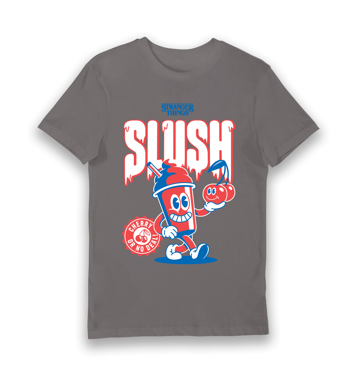 Charcoal Printed T-shirt Front