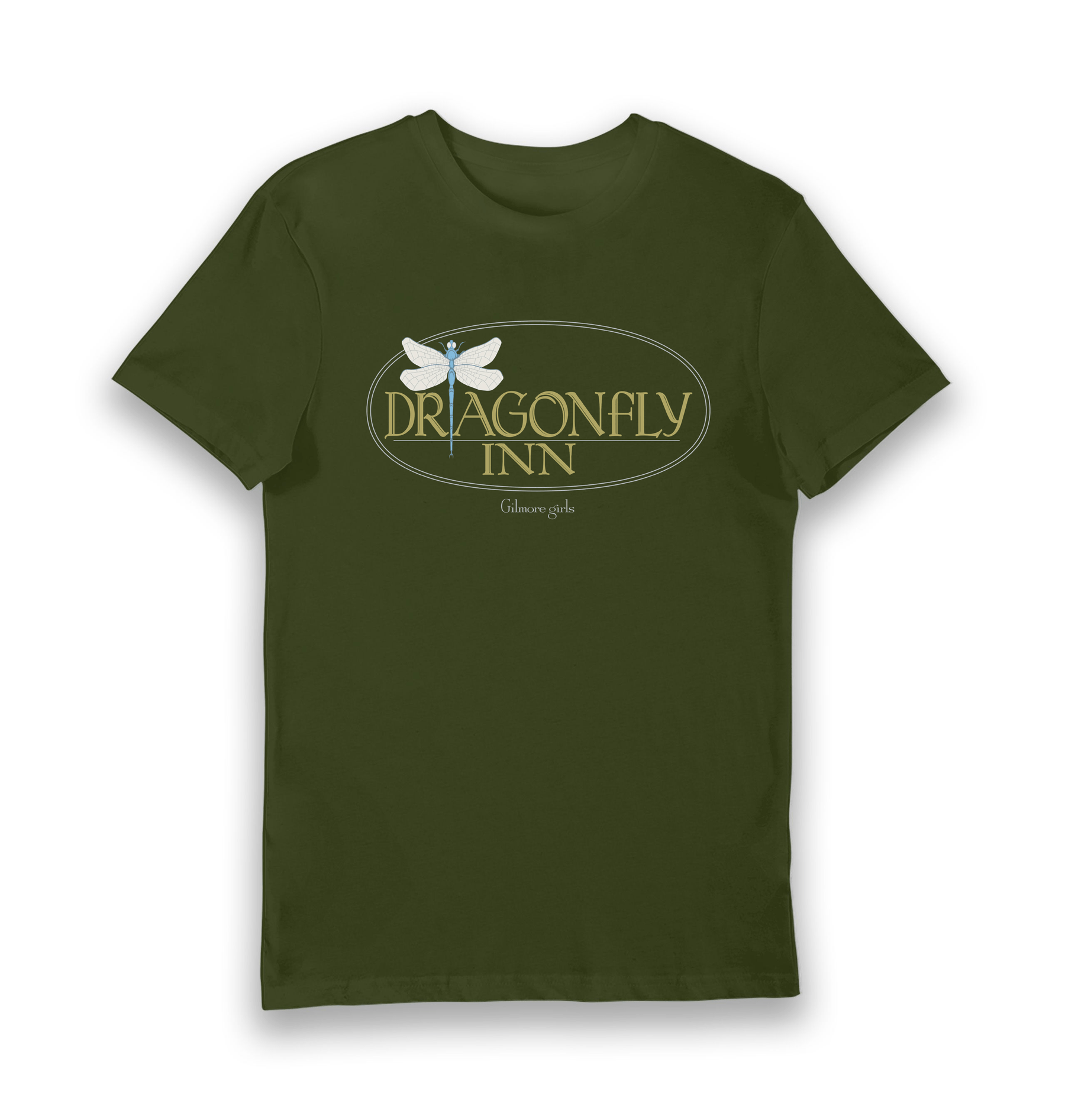 Forest Green Printed T-shirt Front