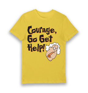 Yellow Printed T-shirt Front