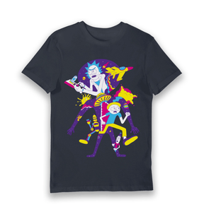 Navy Printed T-shirt Front