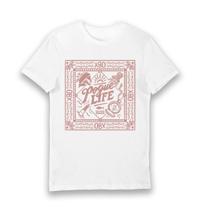 White Printed T-shirt Front