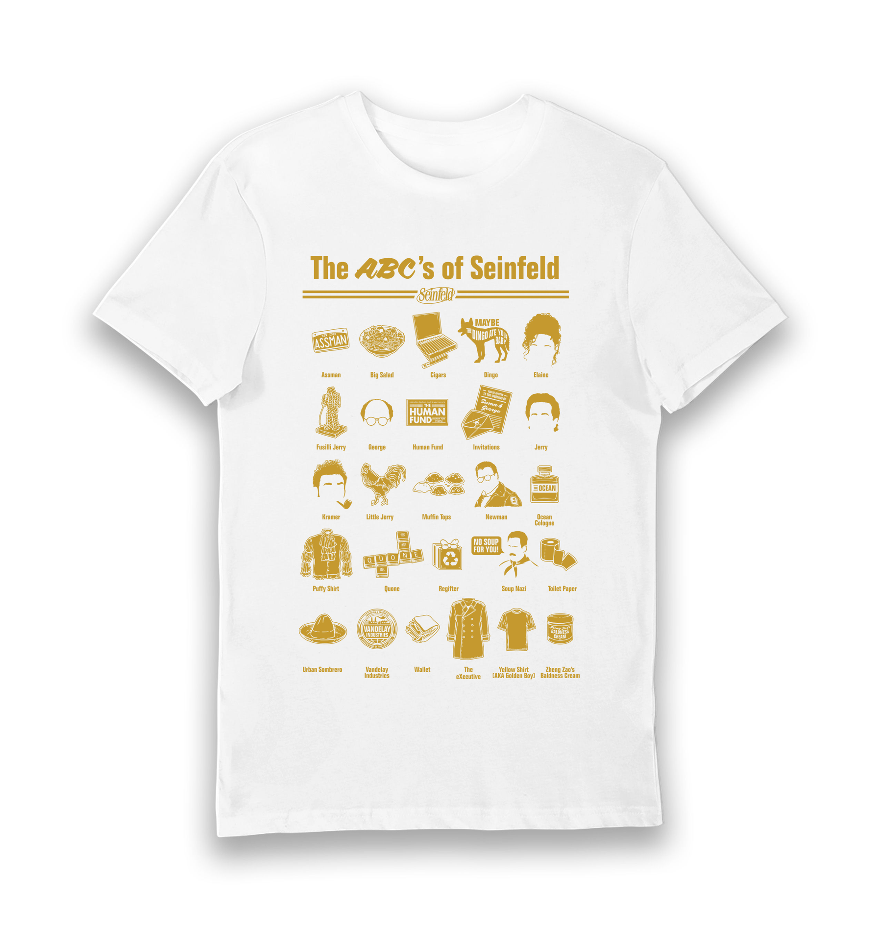 White Printed T-shirt Front