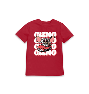 Red Printed Kids T-Shirt Front