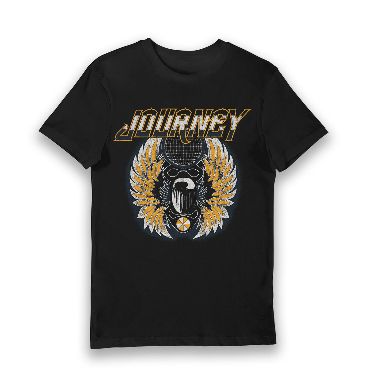 Black Printed T-shirt Front