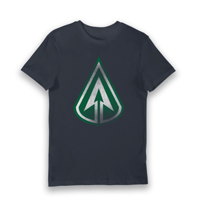 Navy Printed T-shirt Front