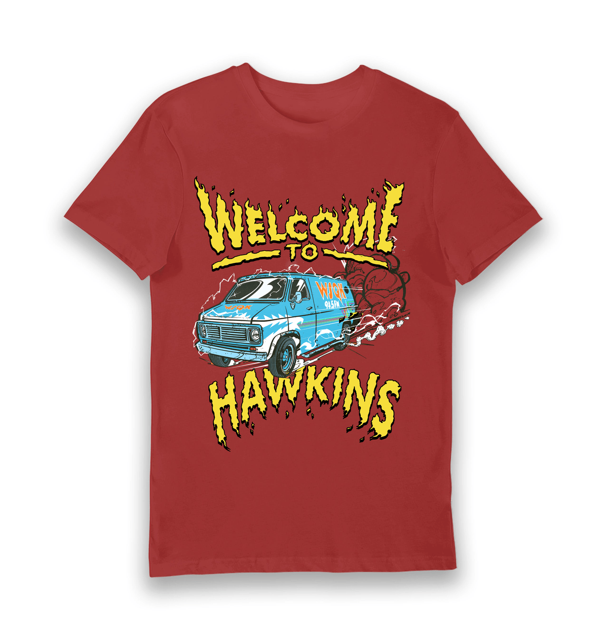 Red Printed T-shirt Front