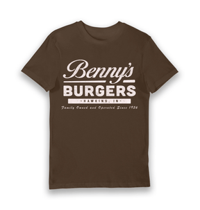 Brown Printed T-shirt Front