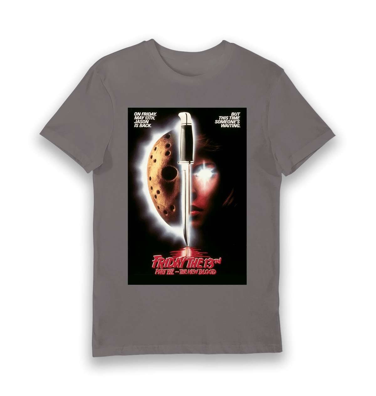 Charcoal Printed T-shirt Front