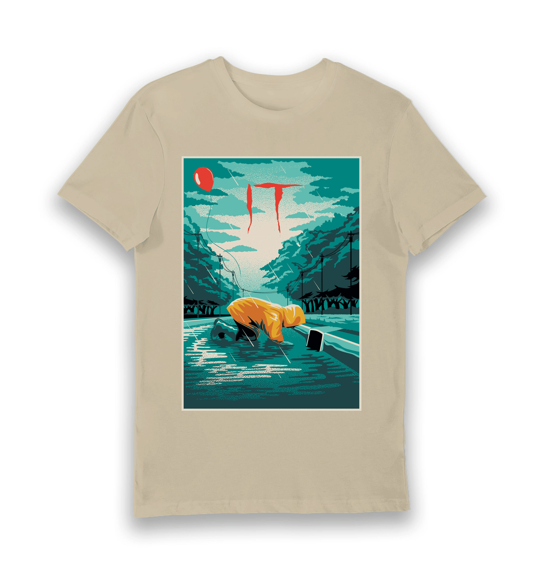 Sand Printed T-shirt Front