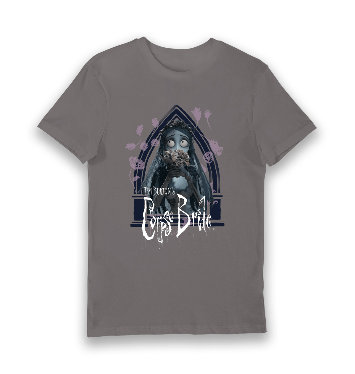 Charcoal Printed T-shirt Front