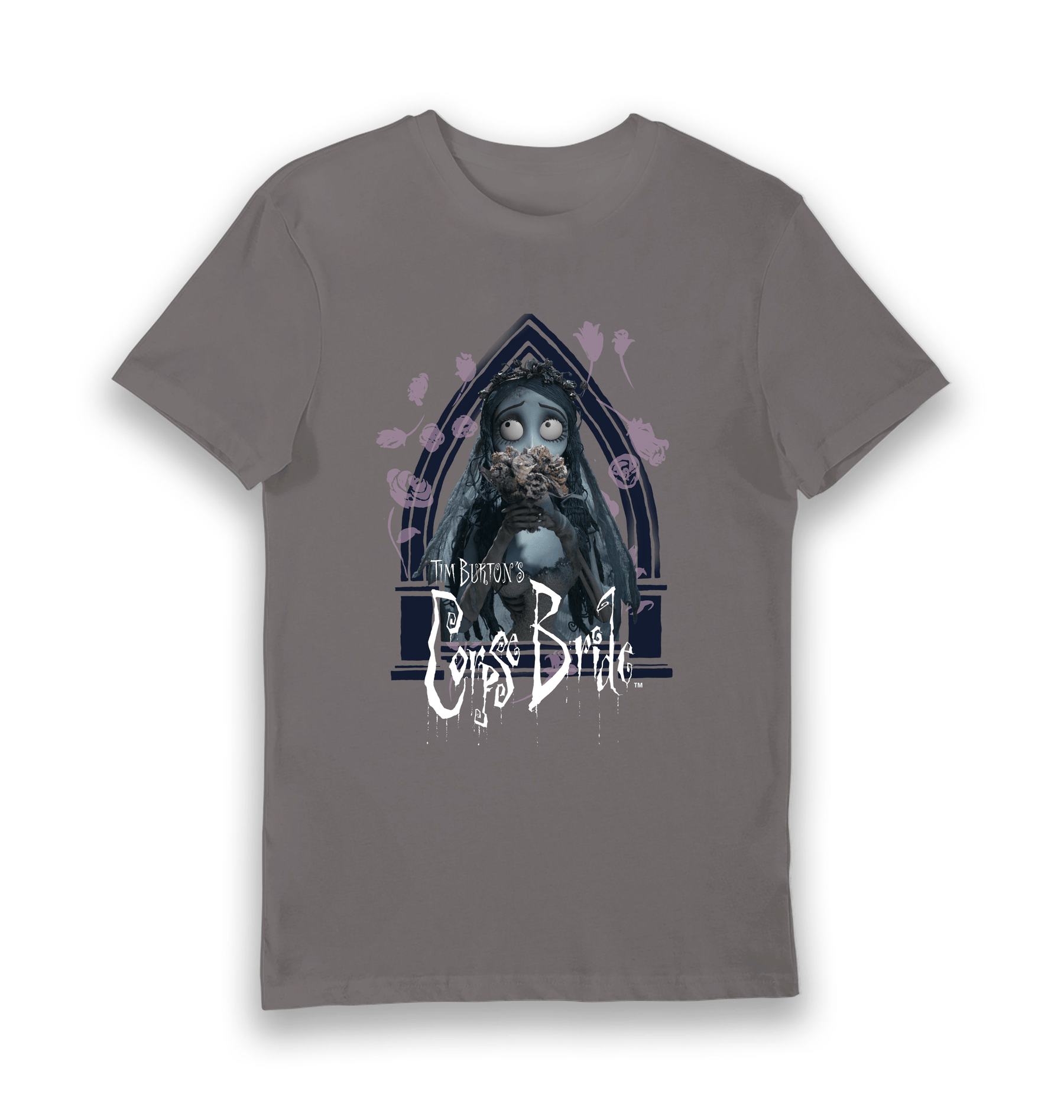 Charcoal Printed T-shirt Front