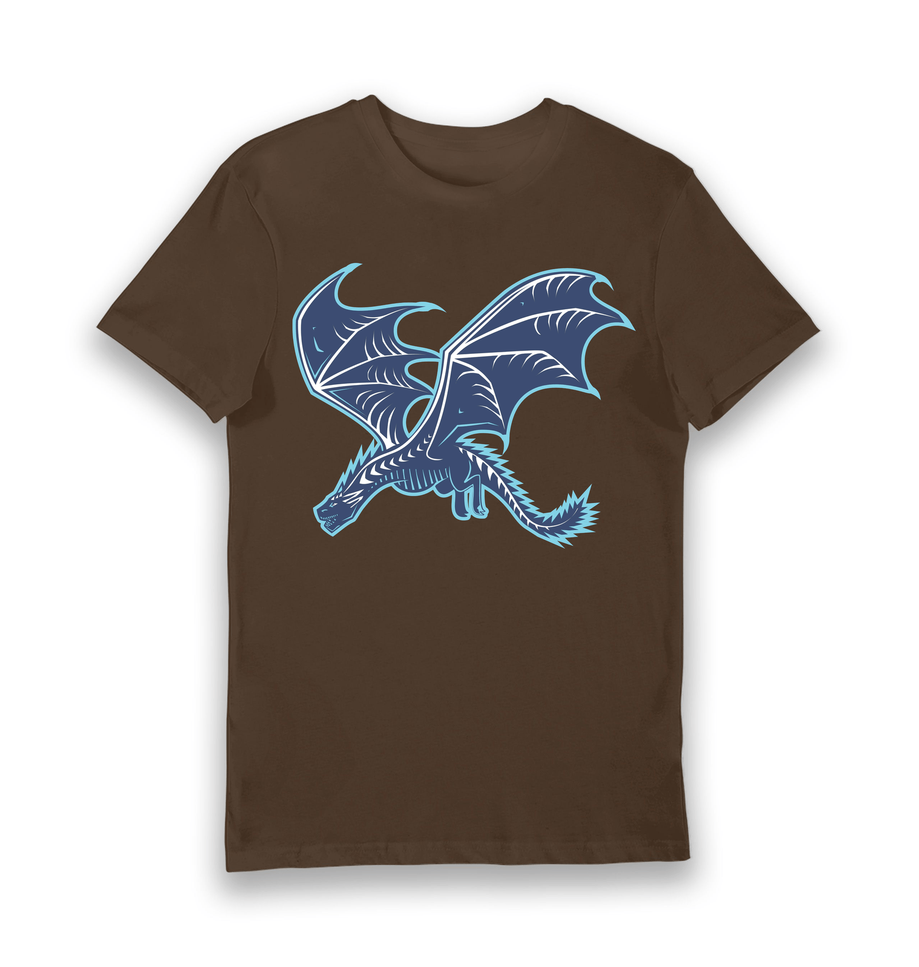 Brown Printed T-shirt Front