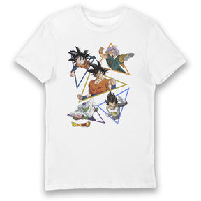 Dragon Ball Super Triangle Characters Adults T-Shirt
