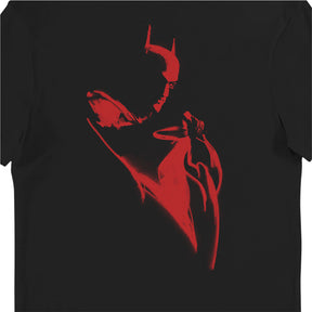 The Batman Movie Red Graffiti Spray Logo Adults T-Shirt