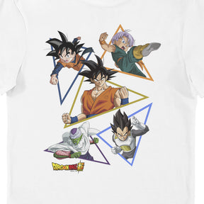 Dragon Ball Super Triangle Characters Adults T-Shirt