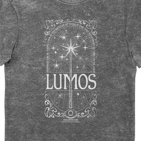 Harry Potter Lumos Wand Eco Stonewash Adults T-Shirt