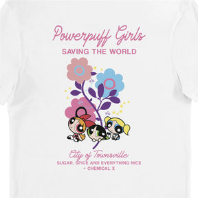 Powerpuff Girls Sugar, Spice and Everything Nice Flower Adults T-Shirt