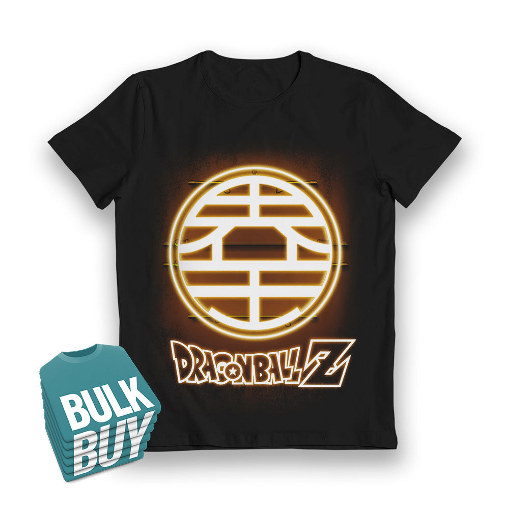 Dragon Ball Z King Kai Symbol Glow in the Dark Kids T-Shirt Bulk Buy