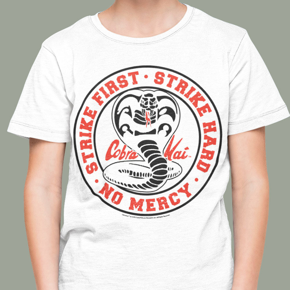 Cobra Kai Strike First Kids T-Shirt