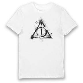 Harry Potter Deathly Hallows T-Shirt White