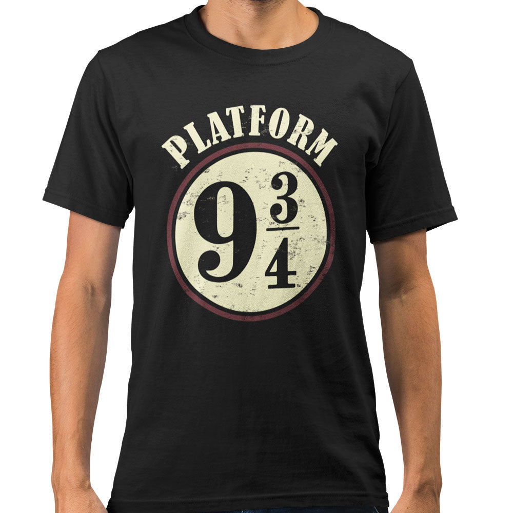 Black Platform 9&3 Quarters Harry Potter Unisex T-Shirt Adult Black Platform 9&3 Quarters Harry Potter Unisex T-Shirt Adult