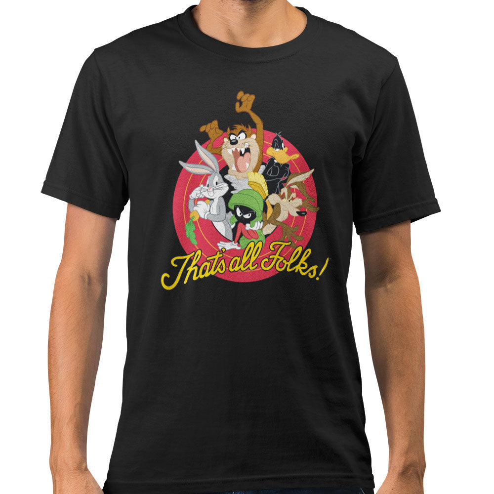 Looney Tunes That's All Folks Adults T-Shirt