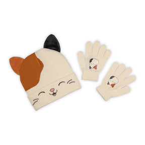 Squishmallow Cameron The Cat Kids Beanie & Glove Set