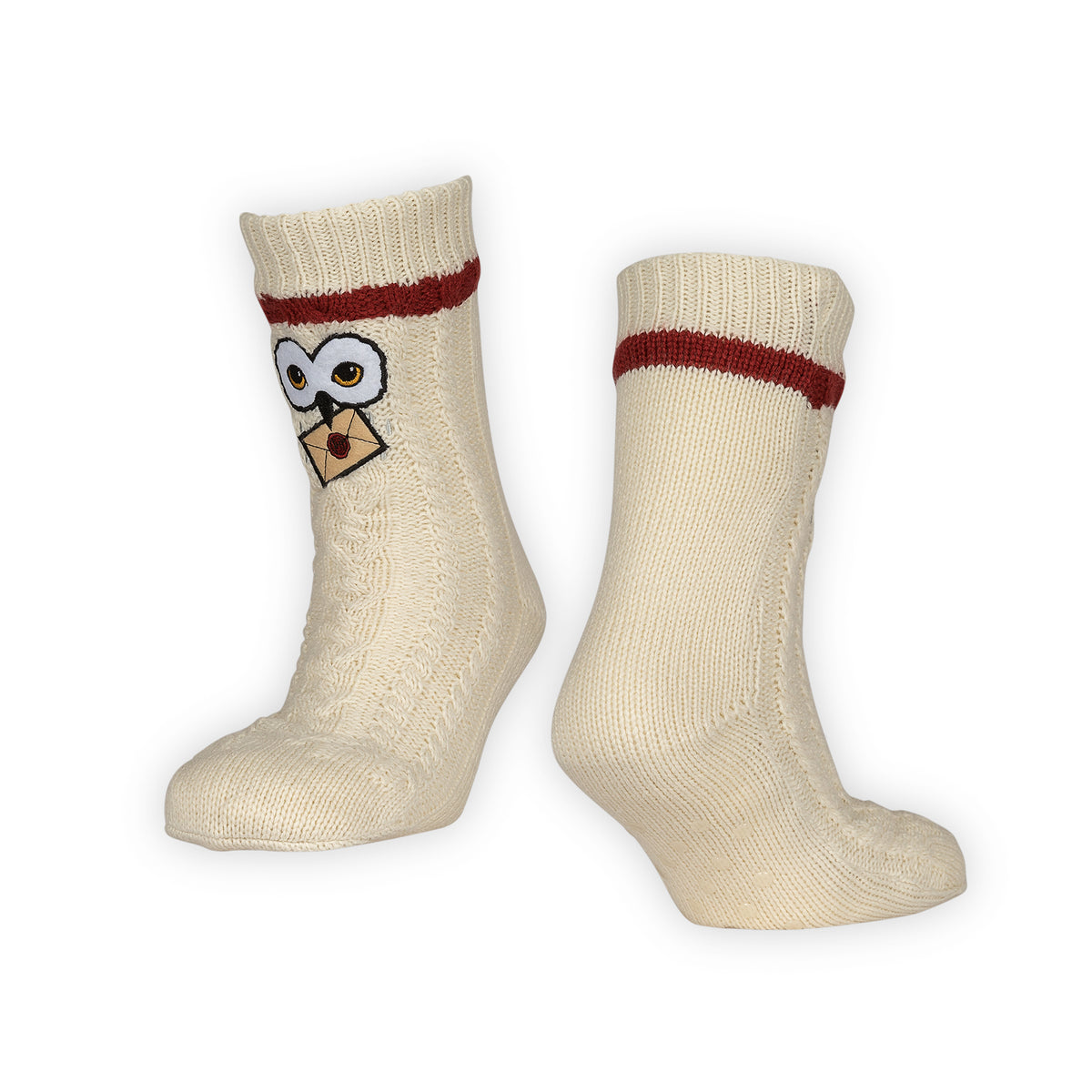Harry Potter Cosy Embroidered Hedwig Adults Slipper Socks