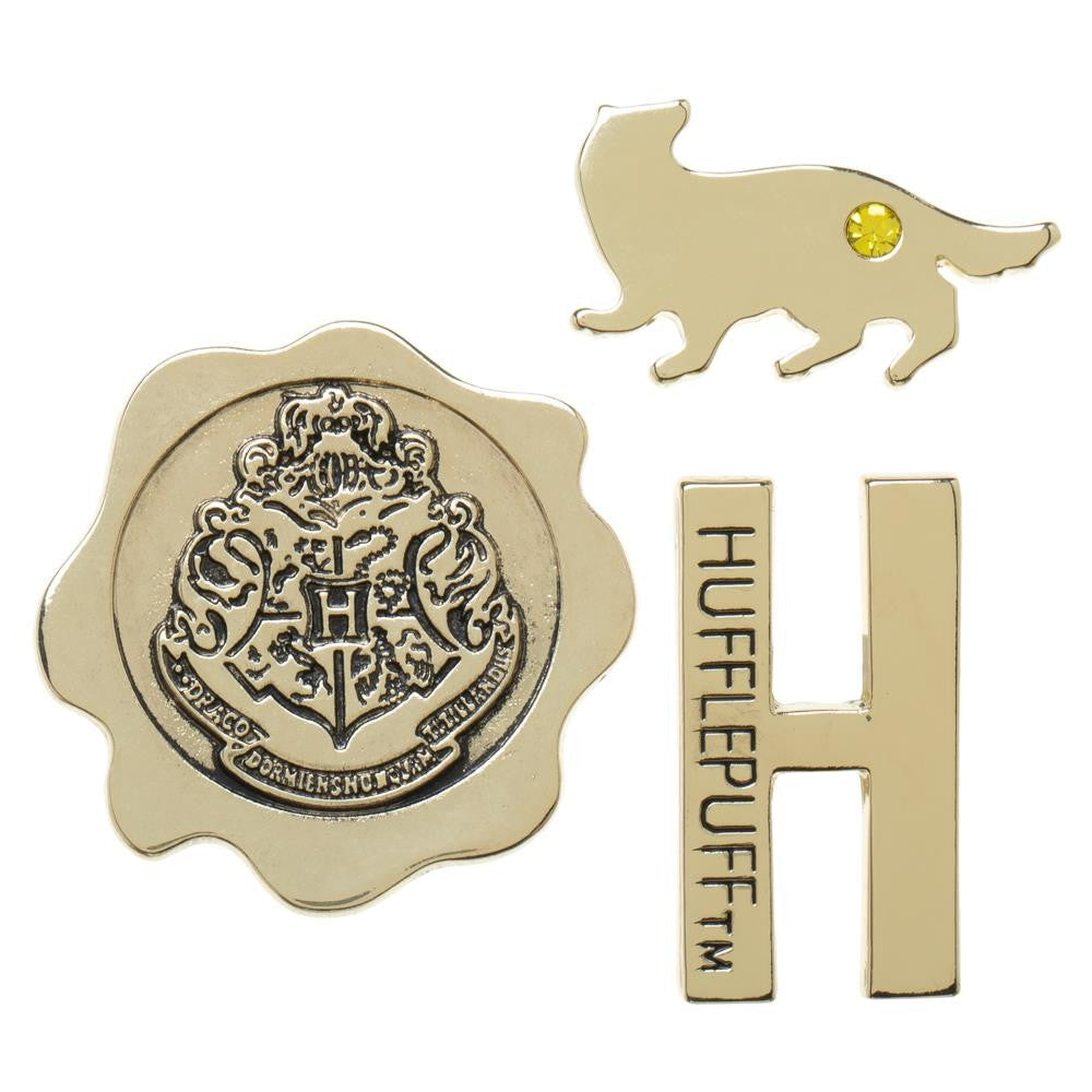 Harry Potter Hufflepuff 3 pack Lapel Pin Set