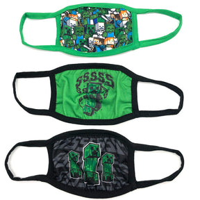 Minecraft Ultimate Face Mask 3 Pack Youth