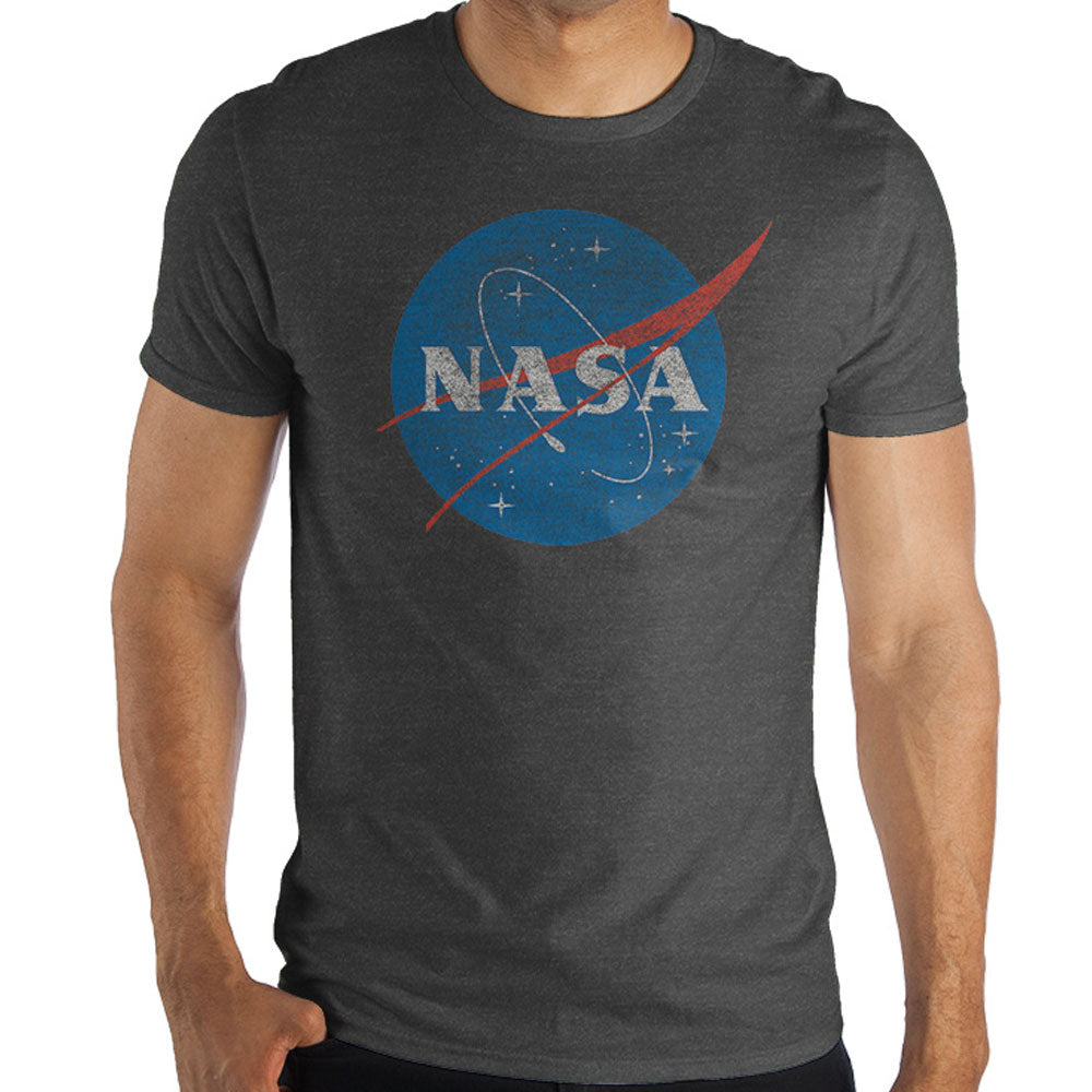 Qty 149 Bundle Offer NASA Logo Distressed Adults T-Shirts Charcoal