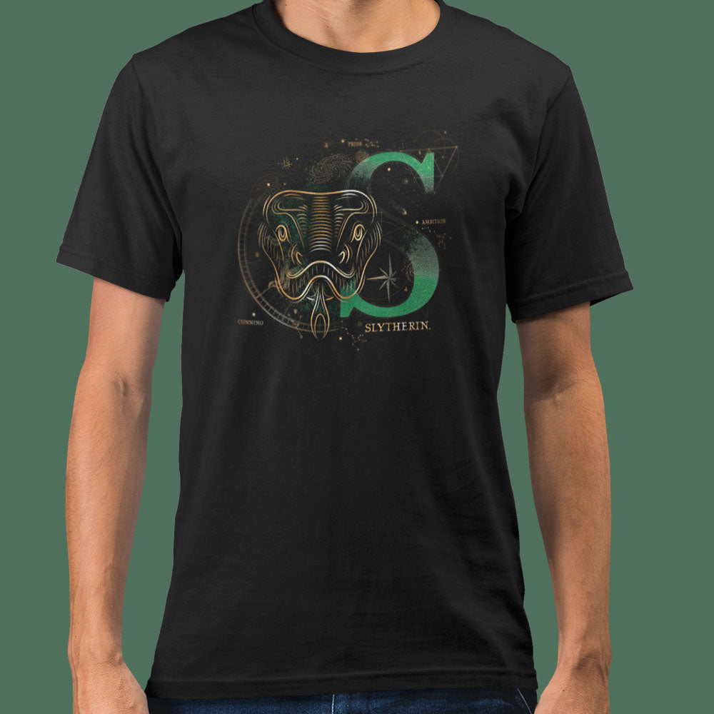 Harry Potter Slytherin House Glow in The Dark Adults T-Shirt Bulk Buy